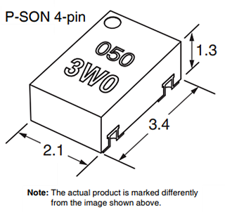 Omron Electronics Relais MOSFET P-SON G3VM-WR